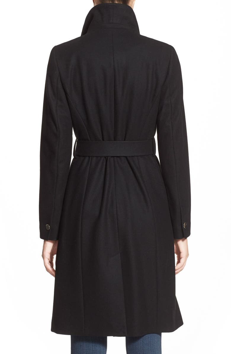 Ted Baker London 'Lorili' Funnel Neck Wool Blend Wrap Coat, Alternate, color,