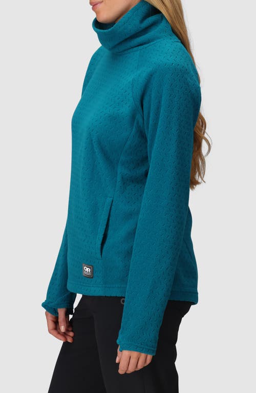 Outdoor Research Trail Mix Xt Fleece Cowl Neck Top In Blue