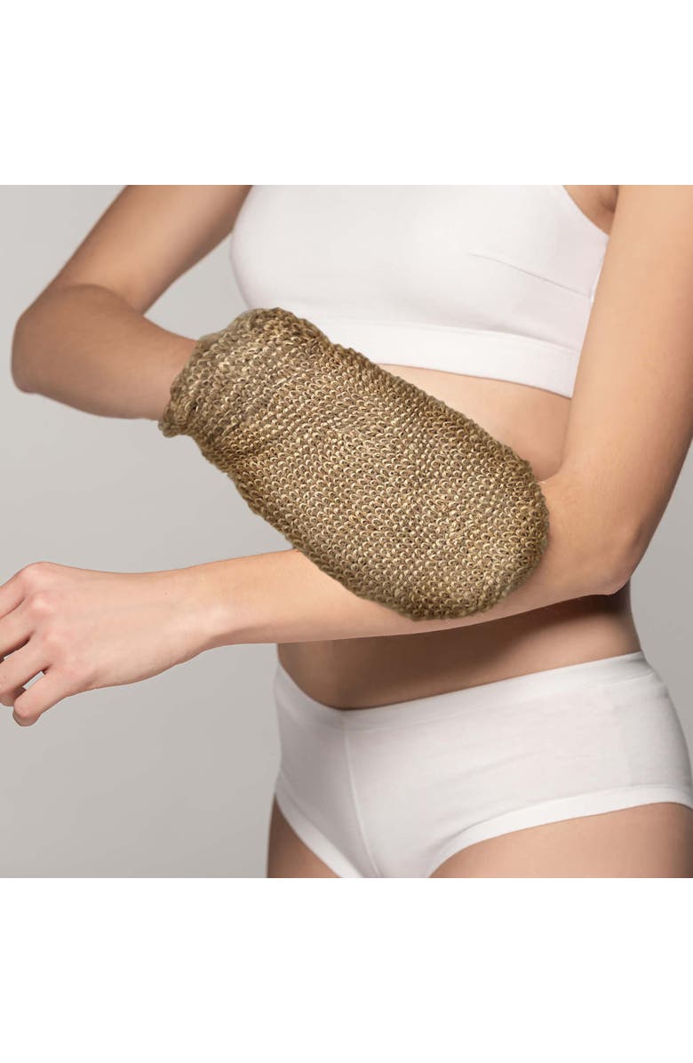 PURSONIC Sisal Hemp Bath Glove, Alternate, color, Ivory