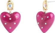 COACH Resin Heart Drop Earrings