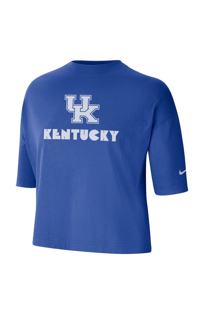 Nike Women's Nike Royal Kentucky Wildcats Crop Performance T-Shirt, Alternate, color, Royal