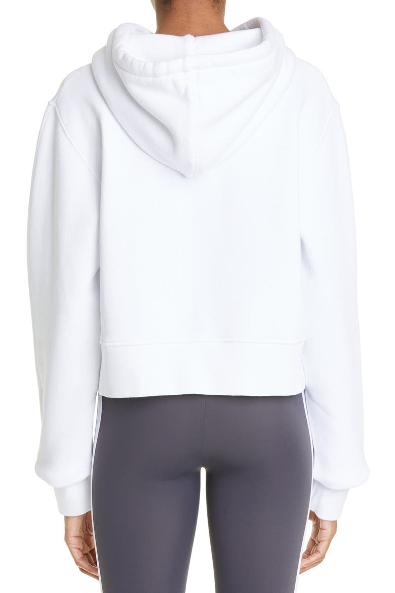 Crystal Spray Logo Graphic Hoodie, Alternate, color, WHITE BLACK