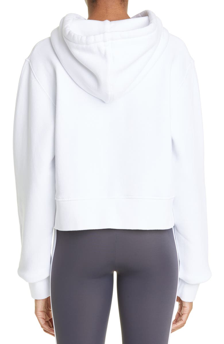 Palm Angels Crystal Spray Logo Graphic Hoodie, Alternate, color,