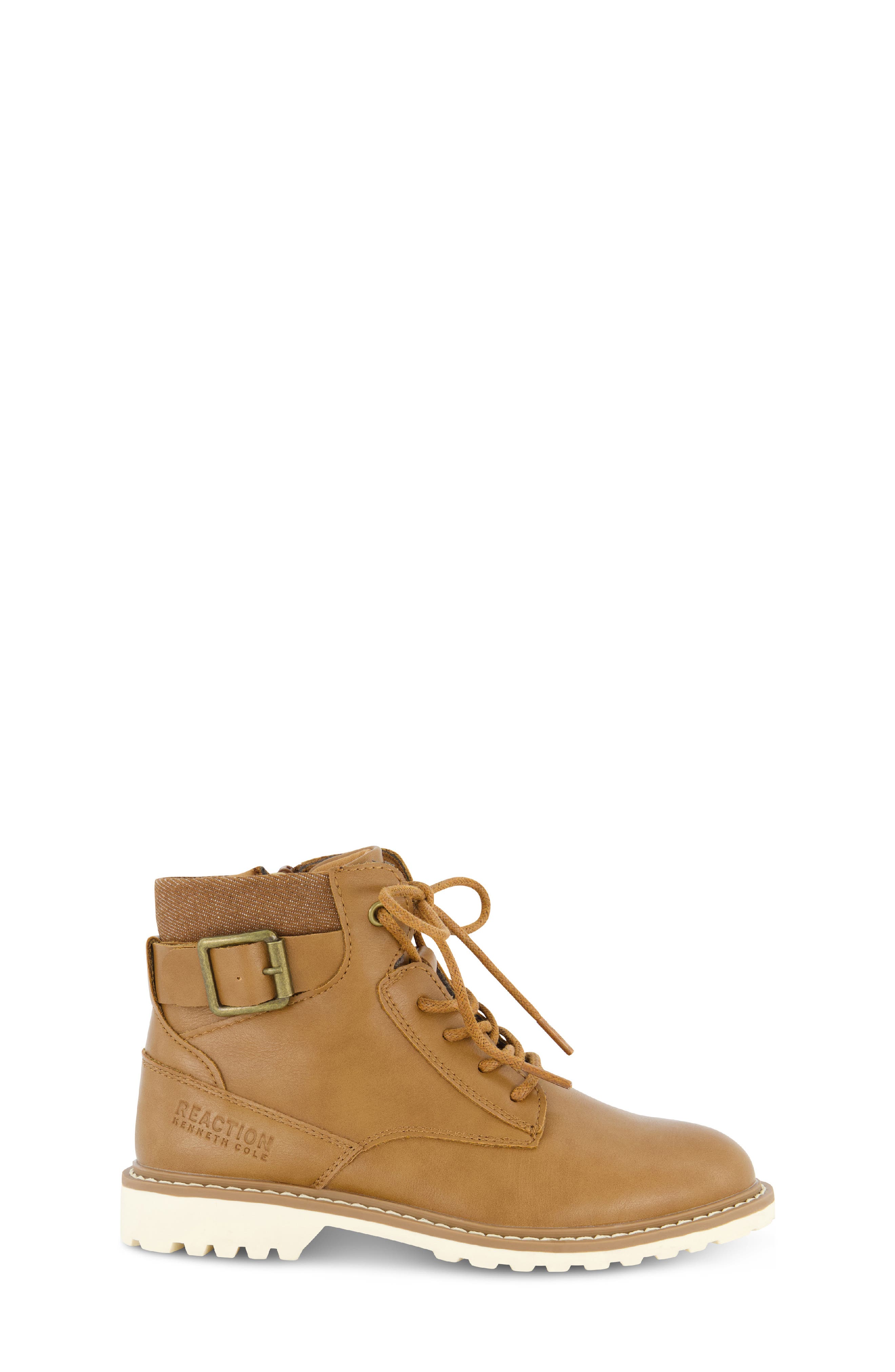 Kenneth Cole Kids' Pace Zamir Lace-Up Boot, Alternate, color, Cognac