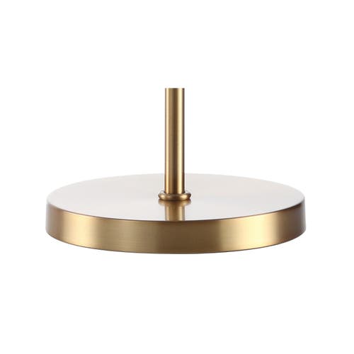 Jonathan Y Designs 25in Buckingham Crystal & Metal Table Lamp In Brass Gold