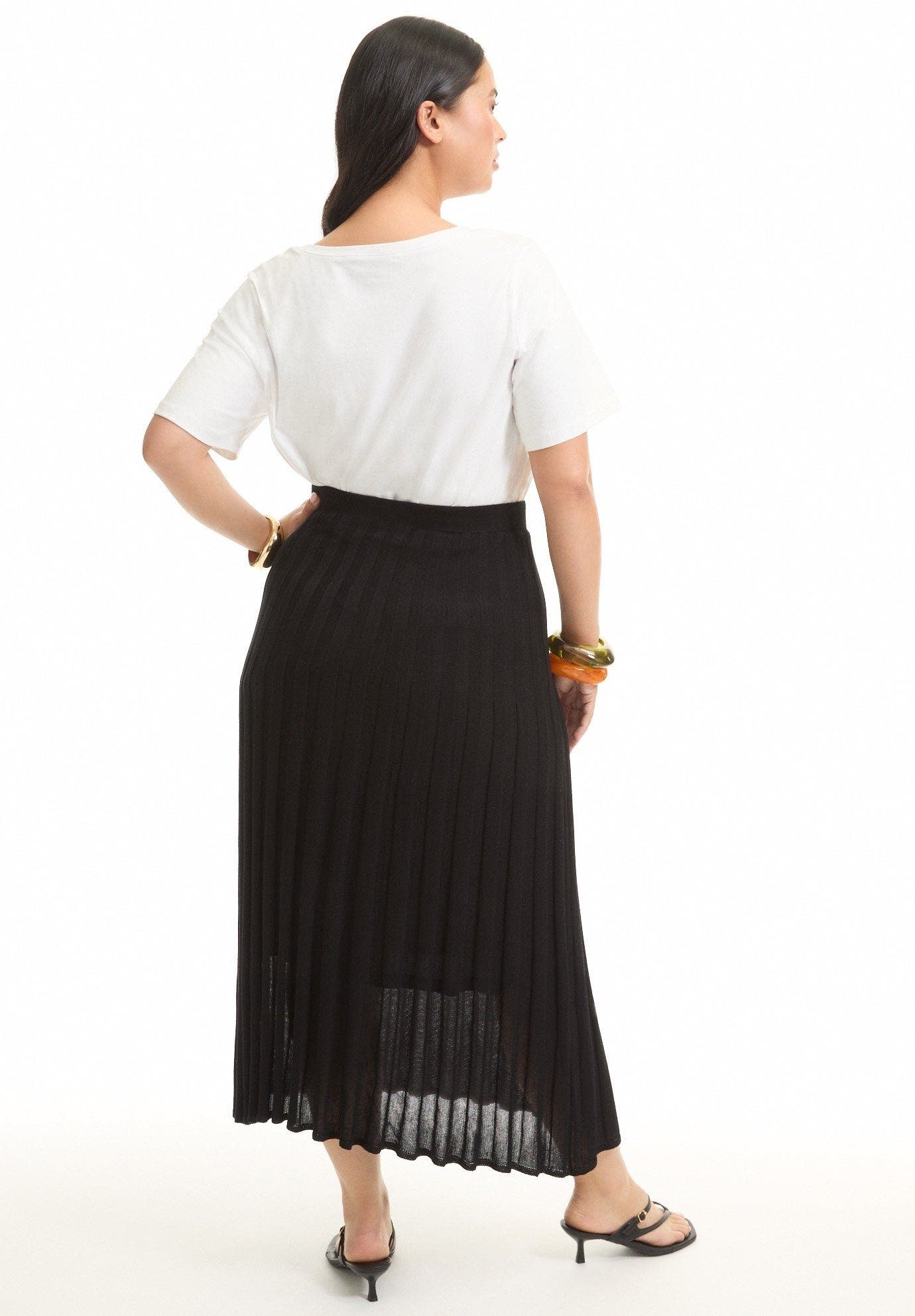 Pleated Midi Skirt - image 2