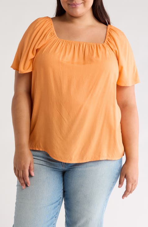 Clova Flutter Sleeve Top (Plus)