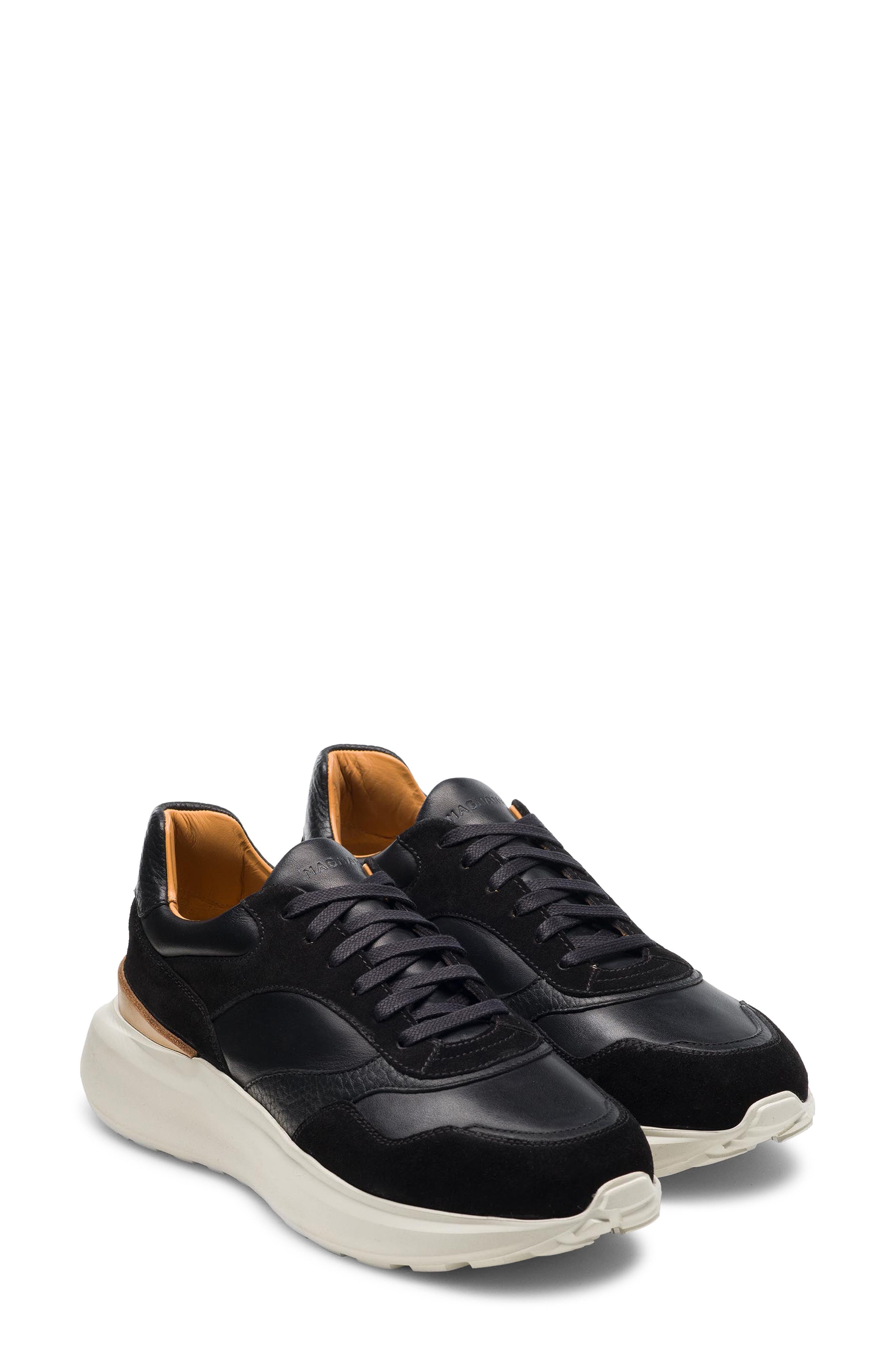 Magnanni Astro Platform Sneaker, Main, color, Black