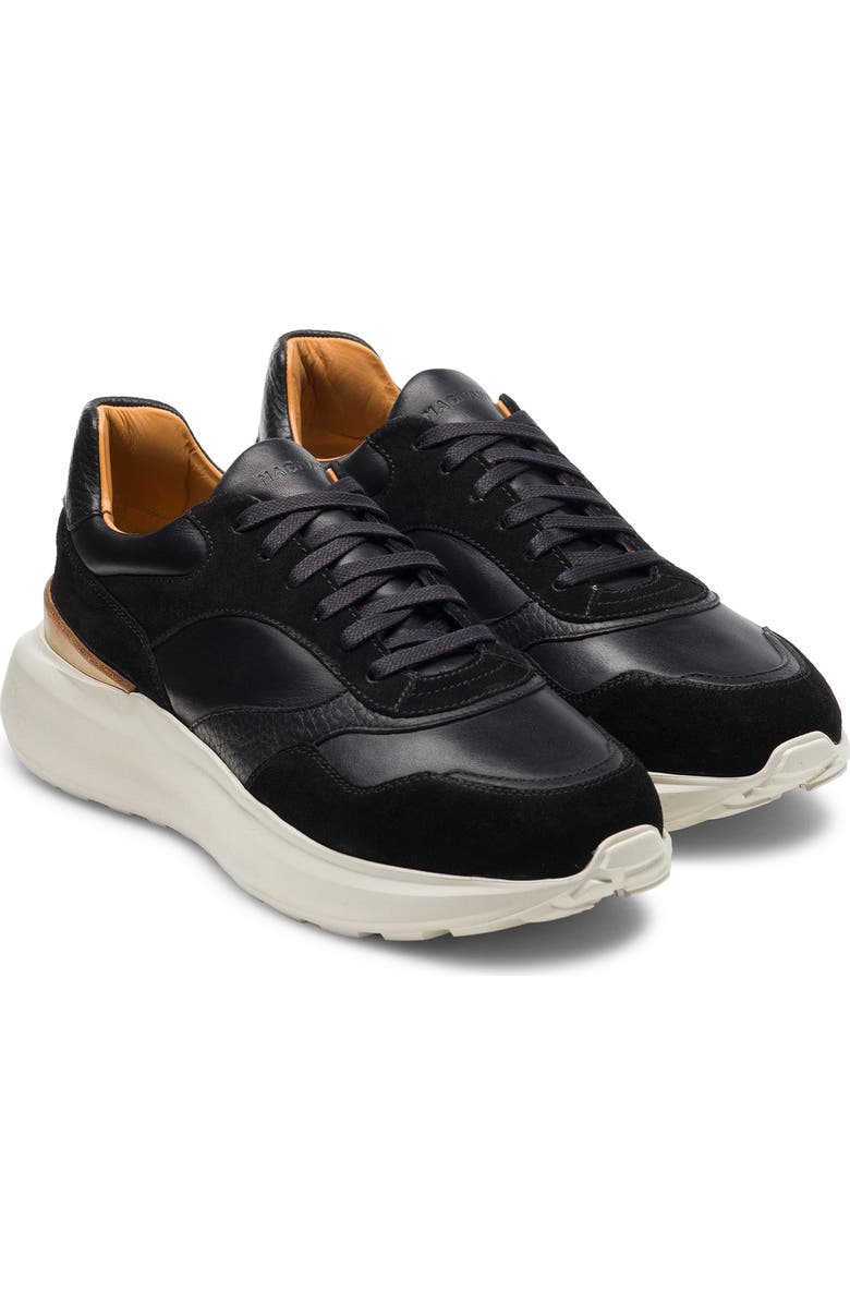 Magnanni Astro Platform Sneaker, Main, color, Black