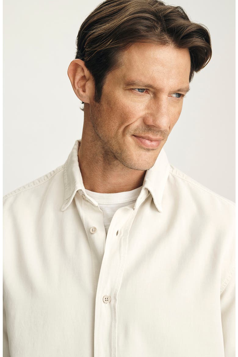 Long Sleeve Tencel Lyocell Blend Button Up Shirt, Alternate, color, SILVER BIRCH
