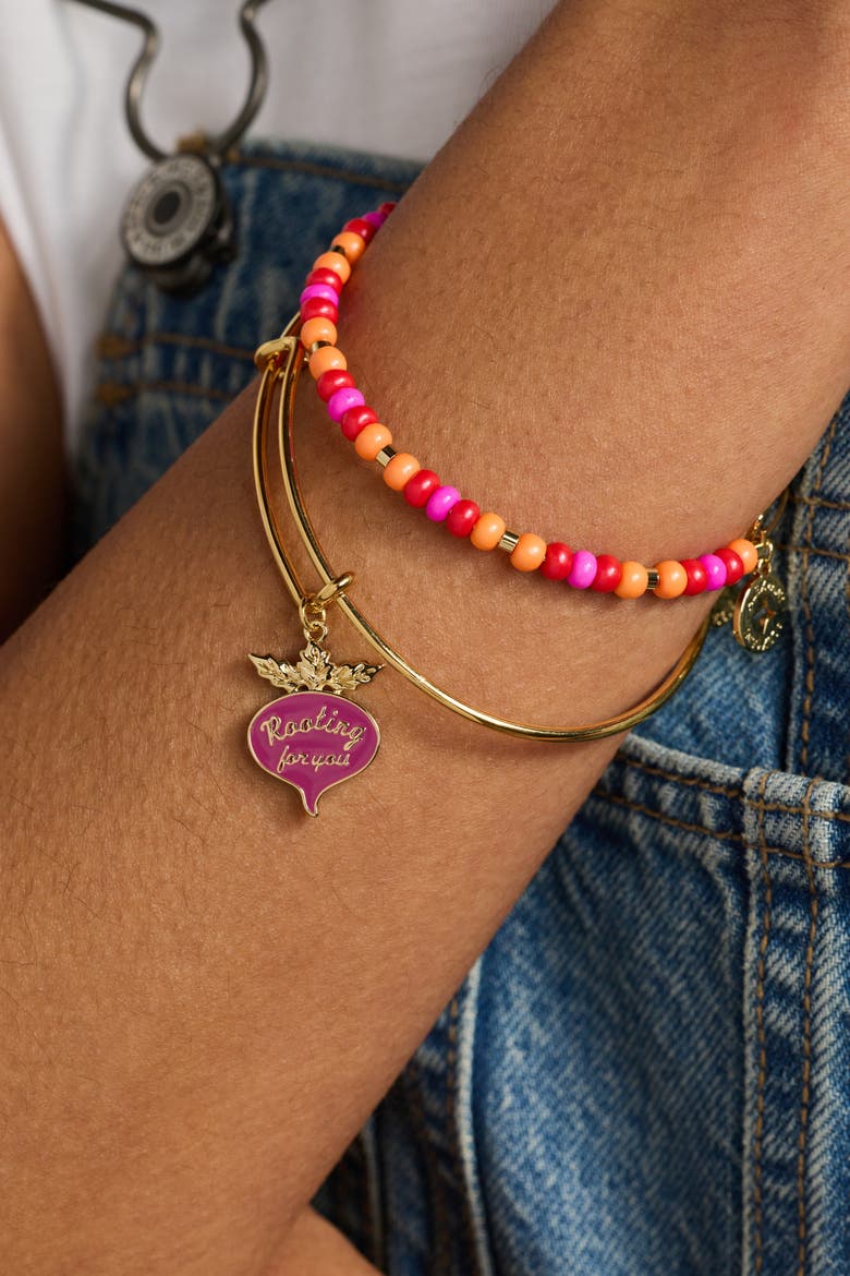 Farmers' Market 'Rooting For You' Charm Bangle, Alternate, color, Gold