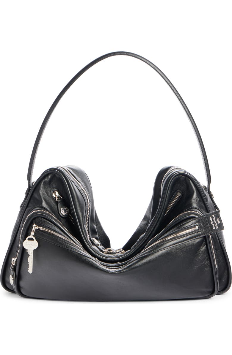 Acne Studios Medium Camero Leather Shoulder Bag, Alternate, color,