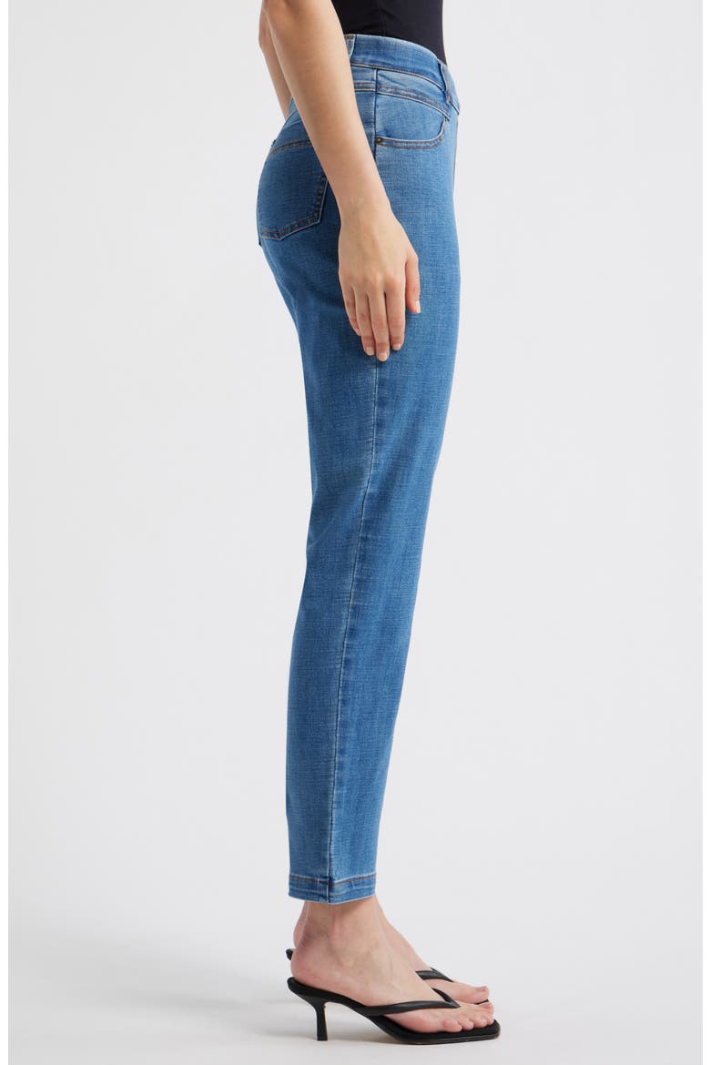 Crosshatch Pedal Pusher Denim Leggings, Alternate, color, CHAMBRAY WASH
