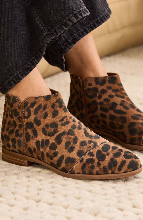 Toms Rylie Cap Toe Bootie In Animal Print
