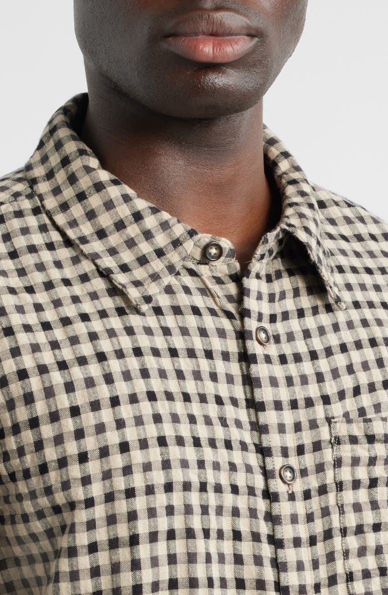Corridor Fall Check Button-Up Shirt, Alternate, color, Natural