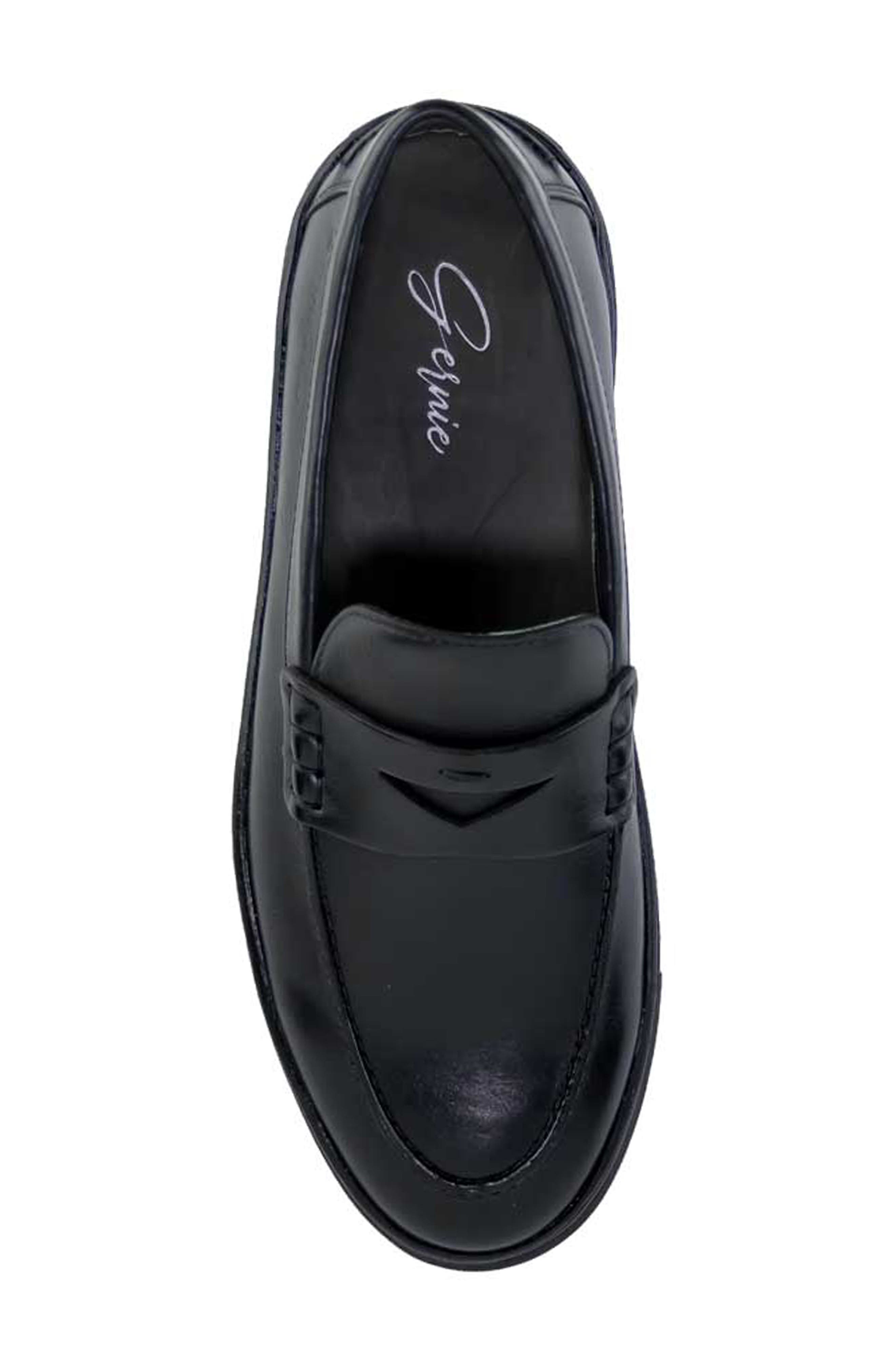 Gernie 22S Penny Loafer, Alternate, color, Black Napa