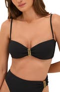 ViX Paula Hermanny Firenze Blake Convertible Bandeau Bikini Top
