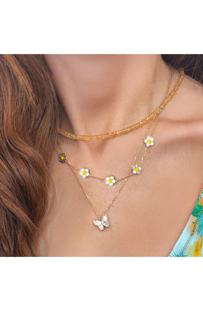 The Lovery Fine Jewelry Mother of Pearl Butterfly Necklace, Alternate, color, Mother Of Pearl