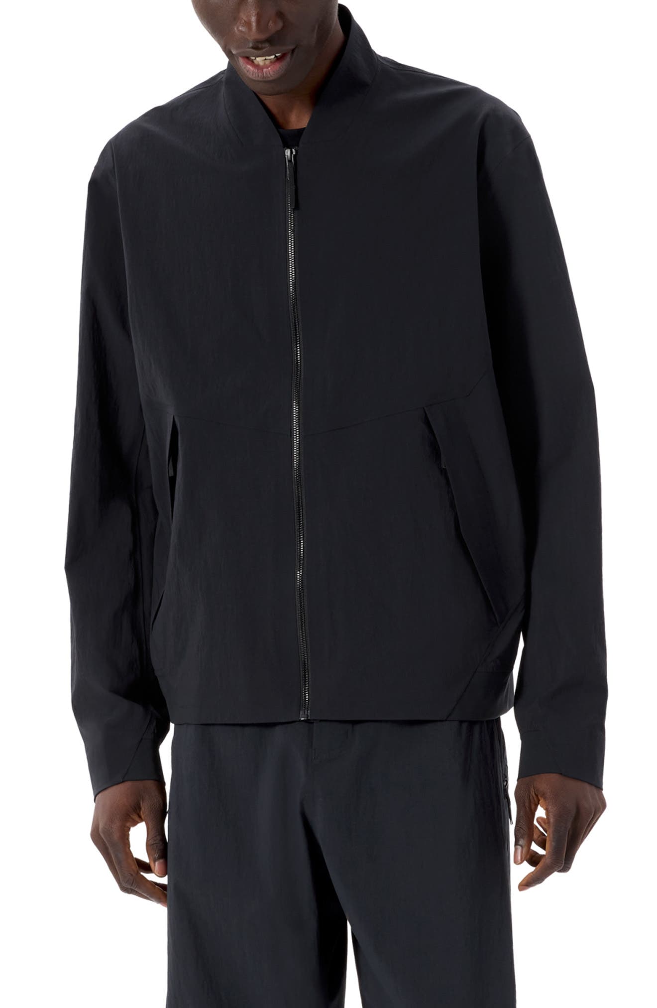 Diode Stretch Nylon Bomber Jacket