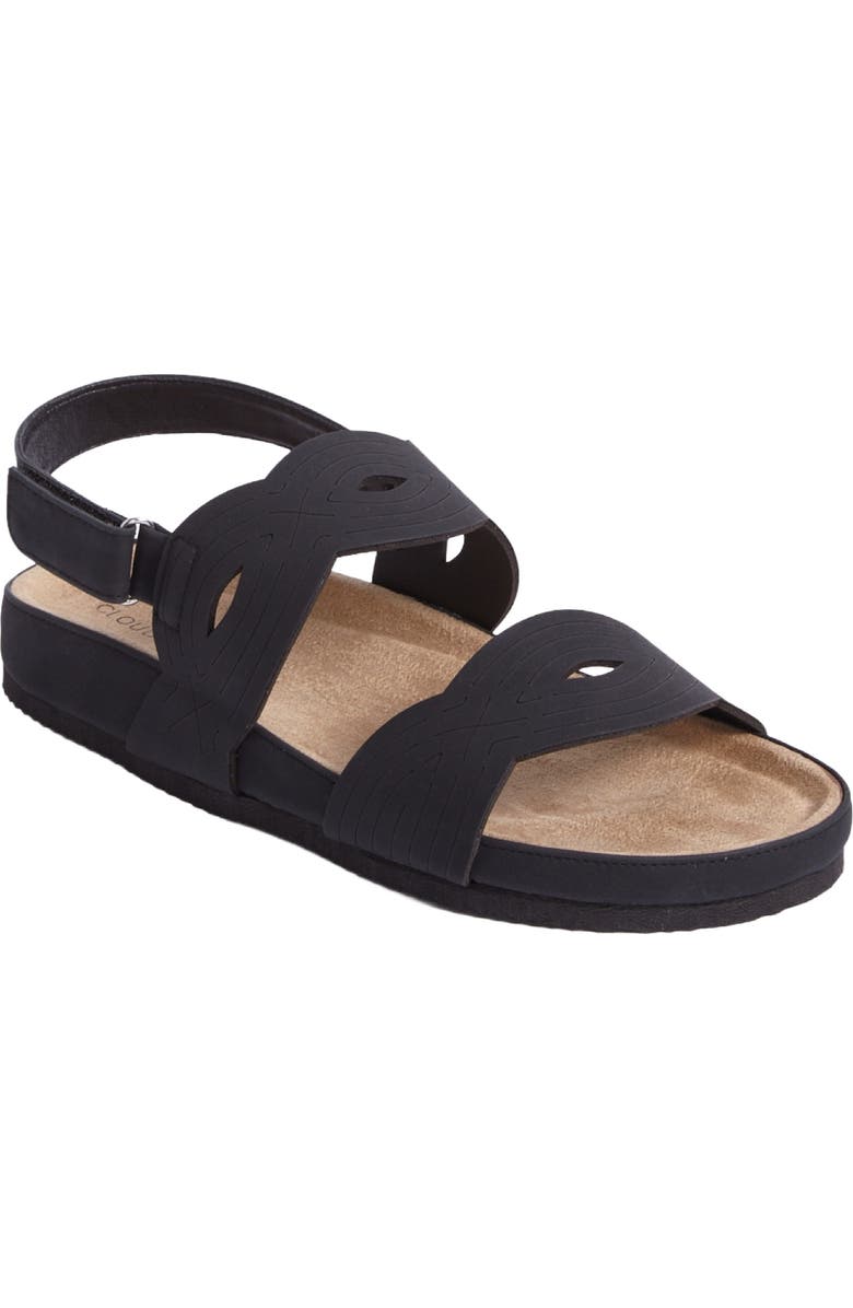 Comfortview The Noelle Sandal, Main, color, Black
