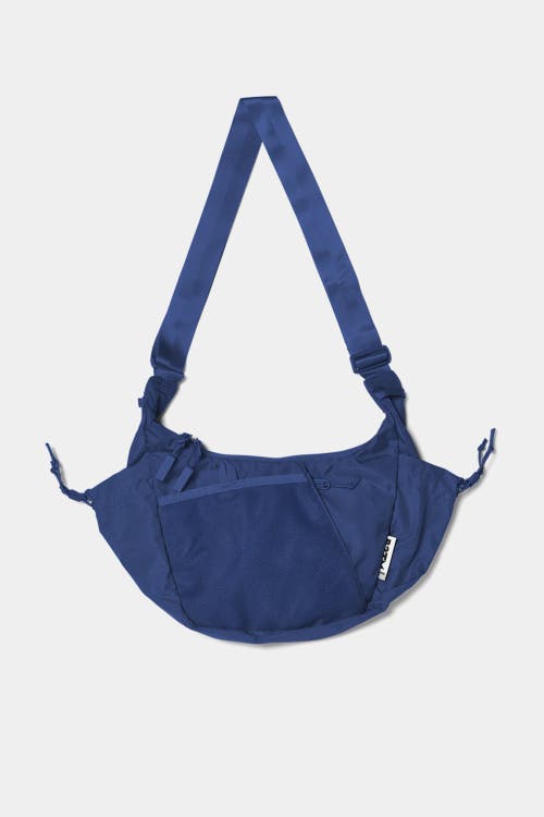 Baboon to the Moon Crescent Crossbody Bag in Navy 