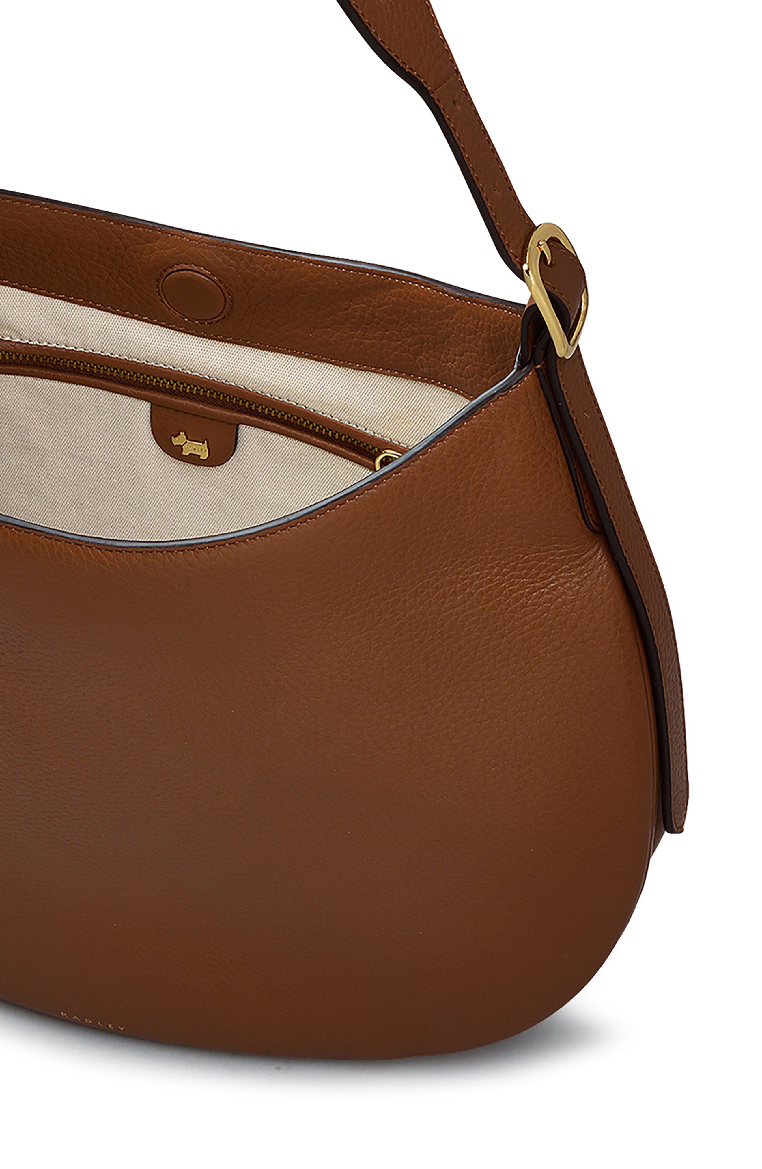 Radley Kensington Place Large Shoulder Bag, Alternate, color, Saddle