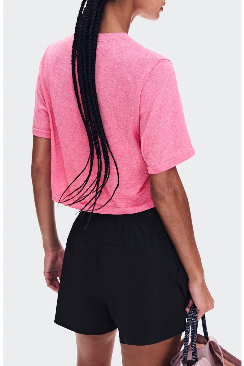 Train Flex Crop T-Shirt, Alternate, color, BUBBLEGUM HEATHER