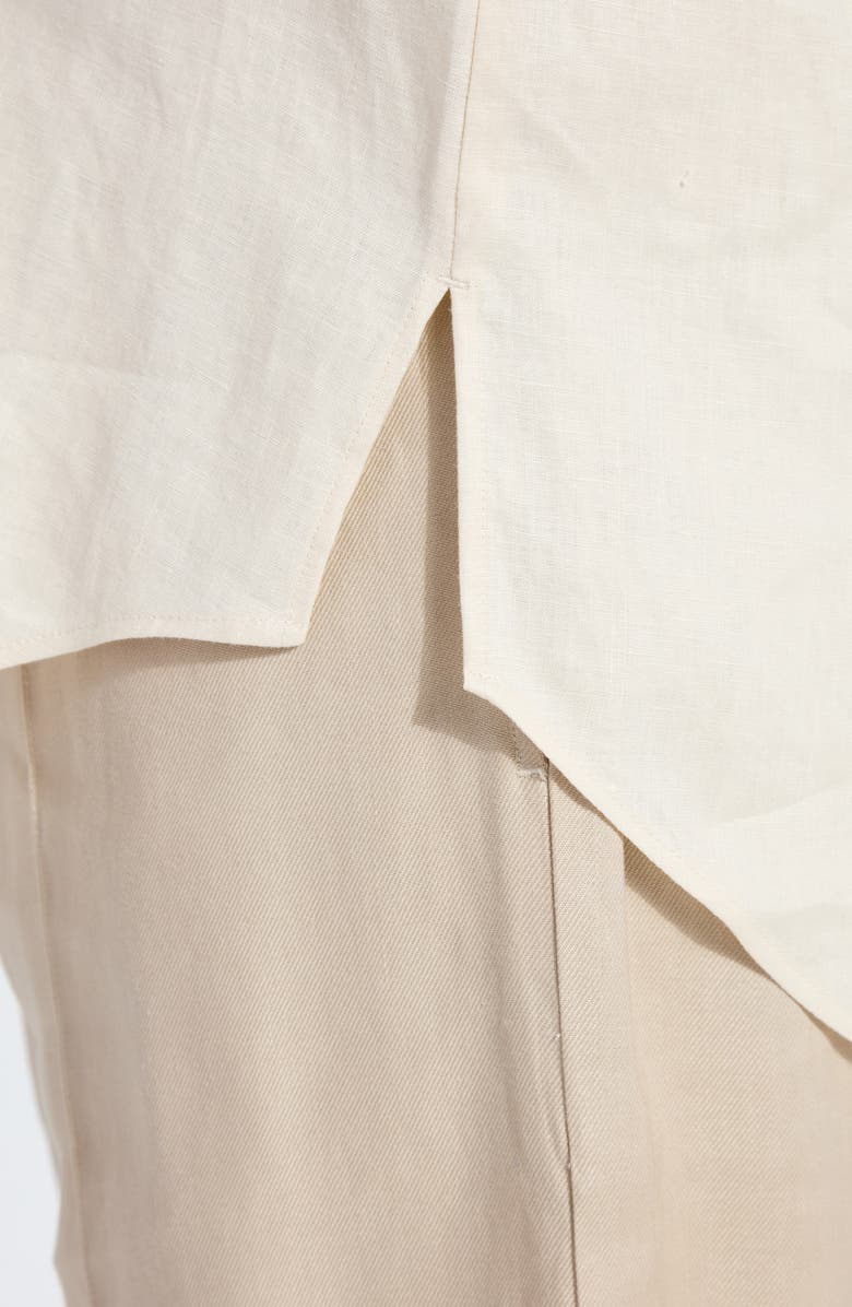 Lysse Roxanna Embroidered Linen Button-Up Shirt, Alternate, color,