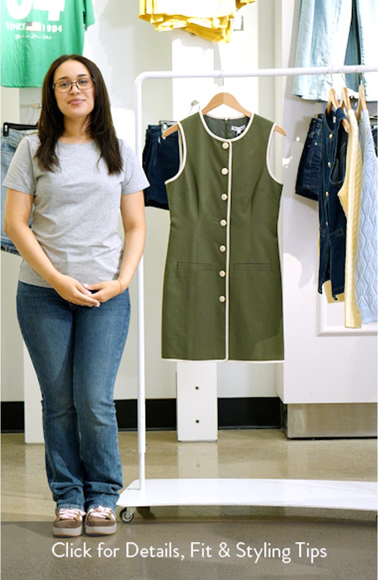 Whistler Contrast Trim Sleeveless Dress, sales video thumbnail