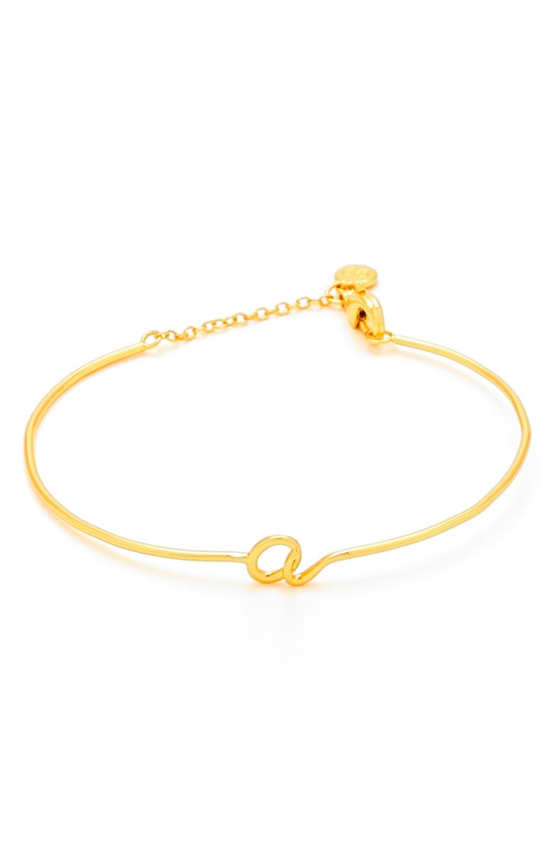 gorjana Alphabet Bracelet, Main, color,