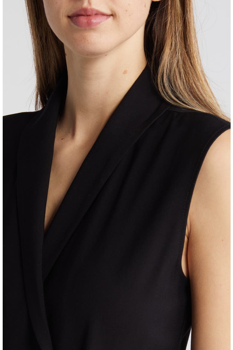 Double Breasted Midi Blazer Dress, Alternate, color, BLACK