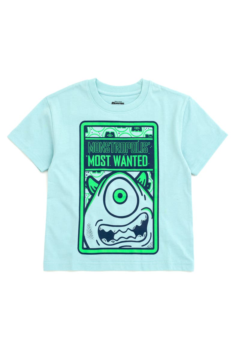 Monsters Inc. 2-Piece Short Sleeve T-Shirt Set, Alternate, color, Mike Sulley Blue Navy