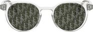 DIOR 'DiorTag R1I 49mm Small Mirror Round Sunglasses
