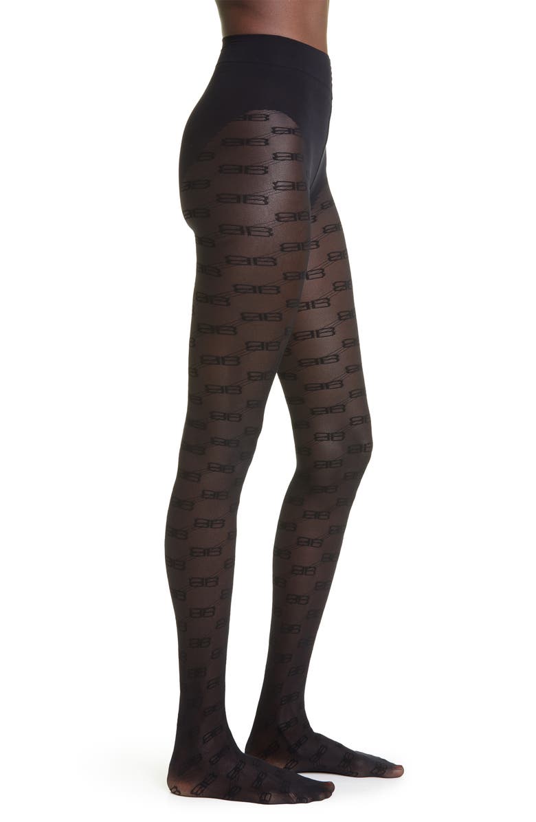 Balenciaga BB Monogram Tights, Main, color,
