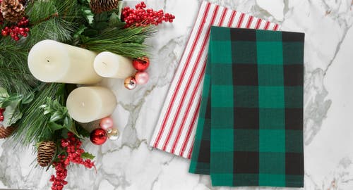 C & F Home C&f Home Franklin Plaid Cotton Kitchen Towel In Green