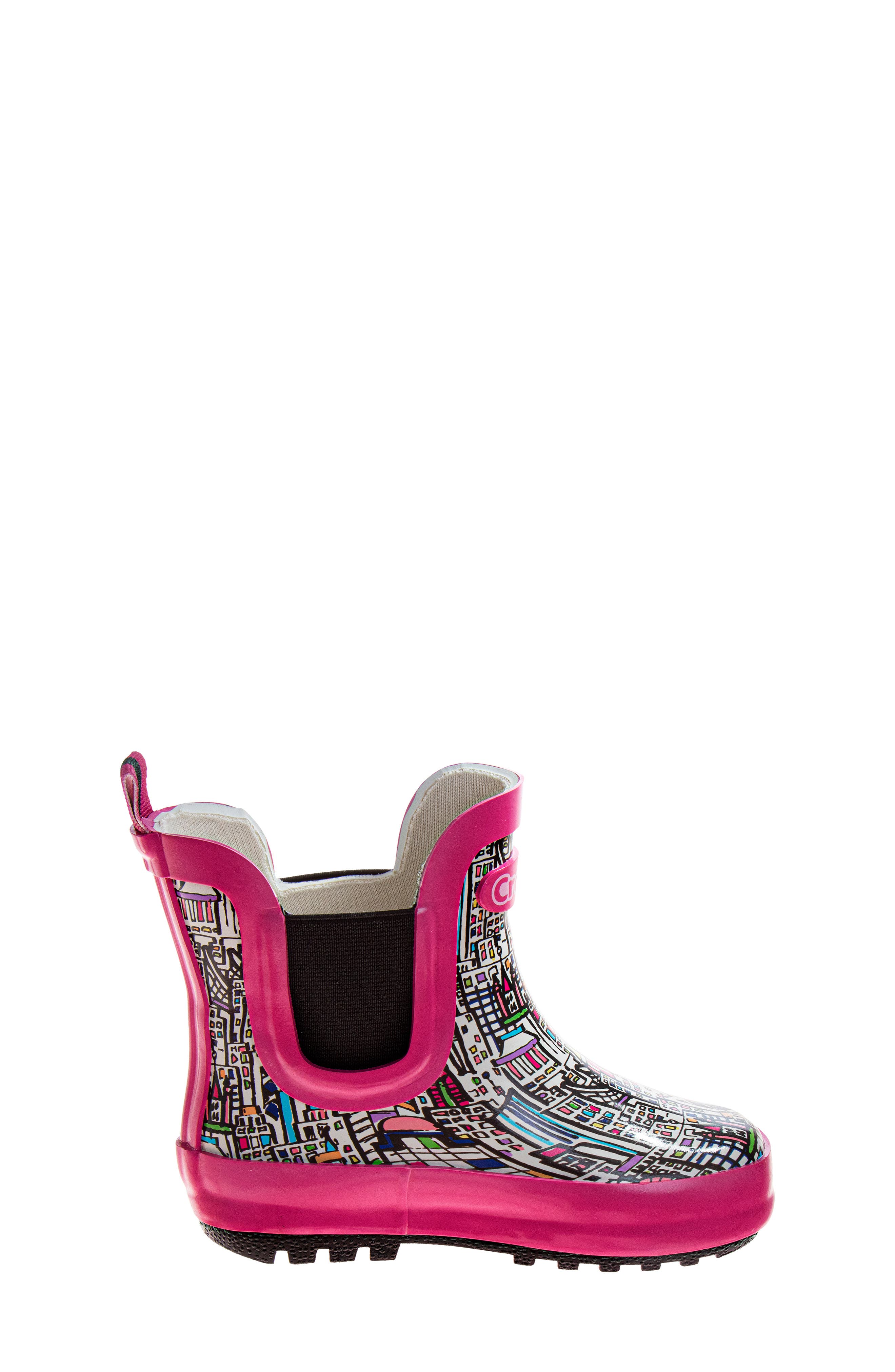 Kids' City Print Rain Boot, Alternate, color, FUCHSIA