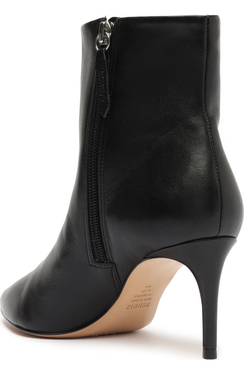 Schutz Mikki Mid Pointed Toe Bootie, Alternate, color, Black