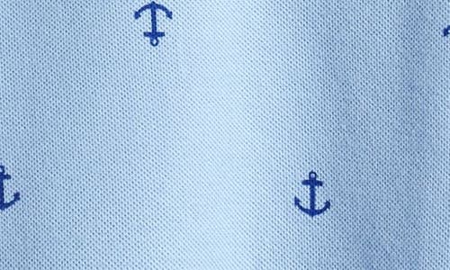 Nordstrom Kids' Print Polo In Blue