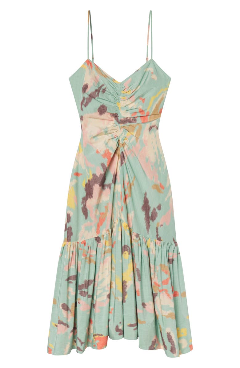 A.L.C. Lindsey Print Ruched Dress, Alternate, color, 