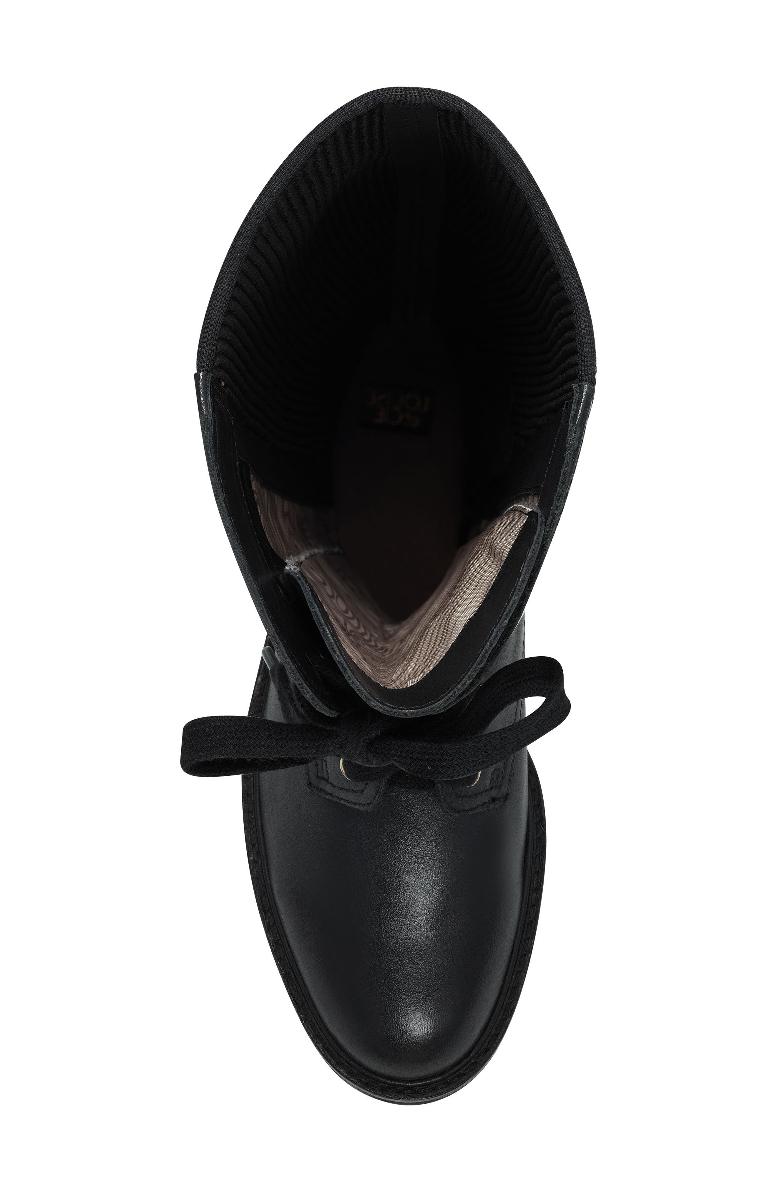 Voshelle Lace-Up Boot, Alternate, color, BLACK/BLACK