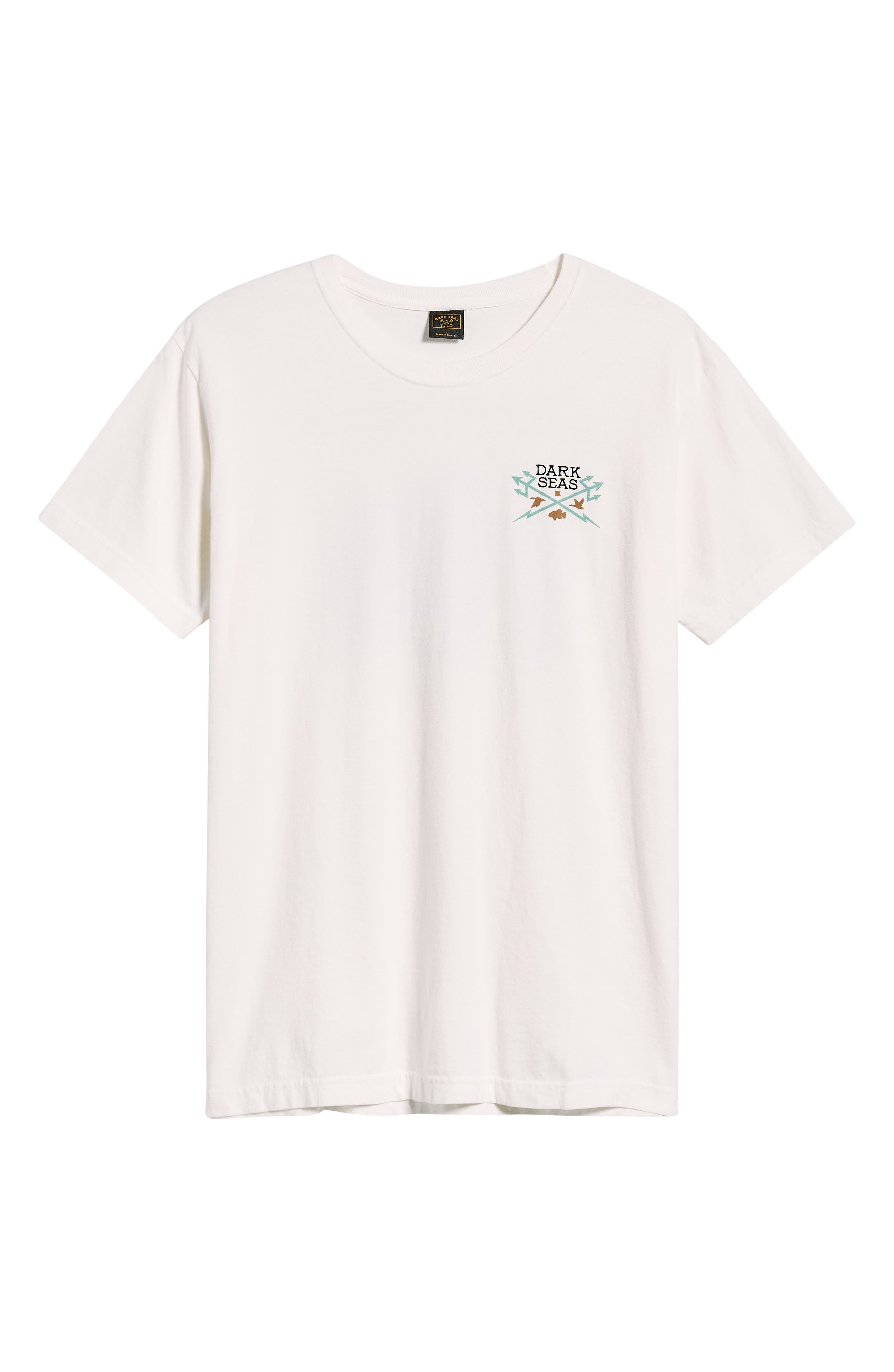 Dark Seas Duck Blind Cotton Graphic T-shirt In White