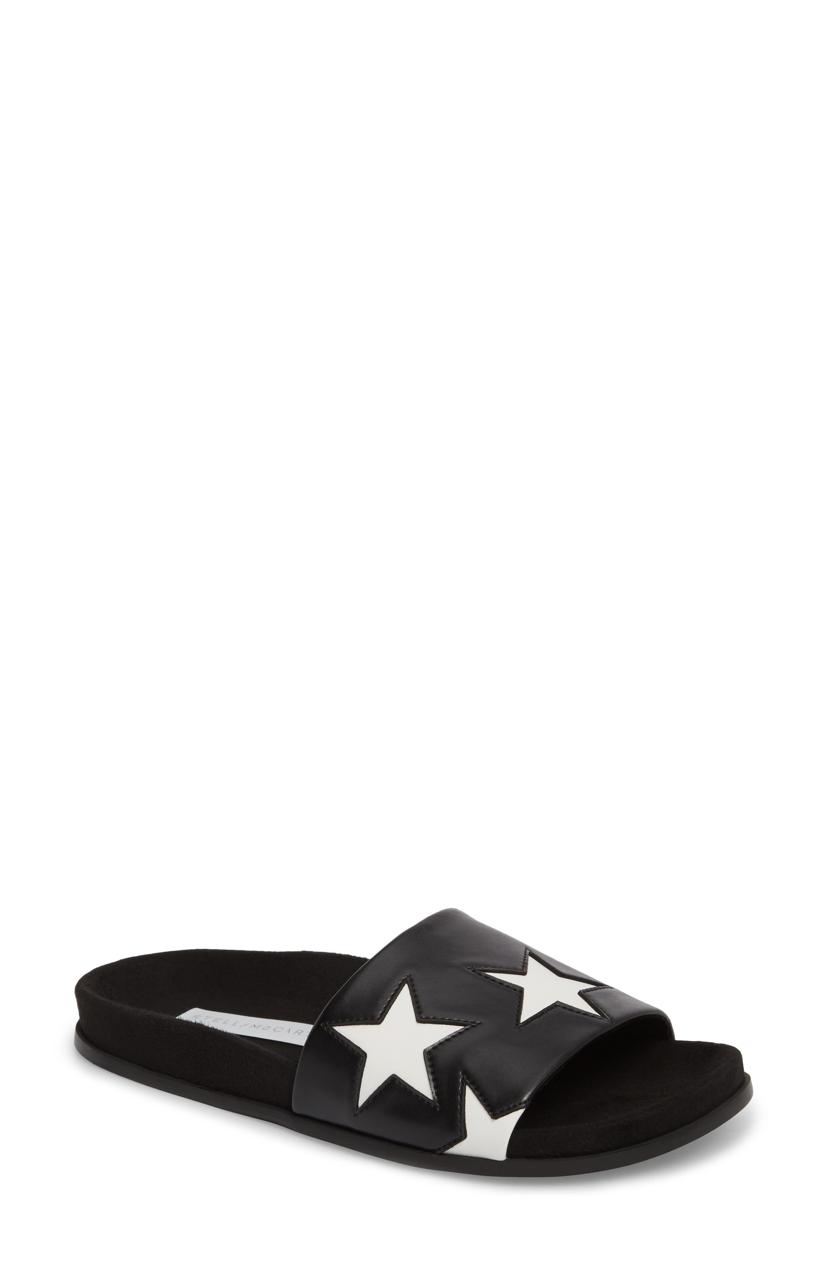Stella McCartney Star Slide Sandal, Main, color, 