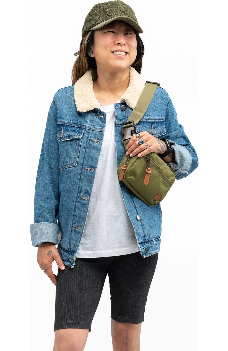 Product of the North Cross Body Sustainable Bag, Alternate, color, Olive