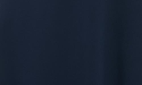 London Times Scuba Crepe Fit & Flare Dress In Navy