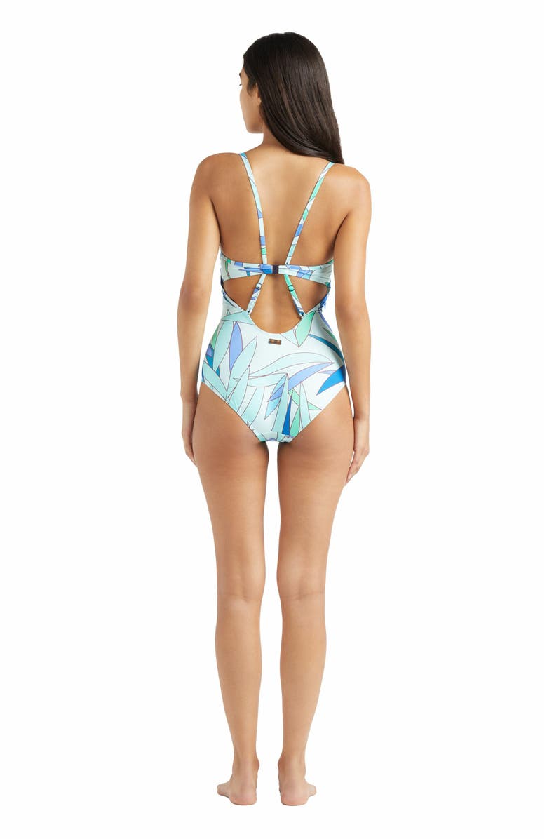 Vilebrequin Women's Madrague Crossed Back Straps One-Piece Swimsuit, Alternate, color, Thalassa