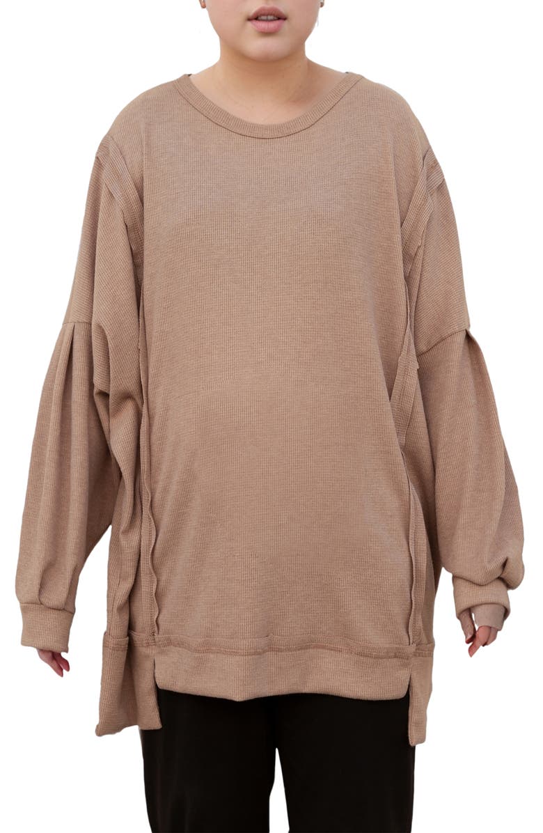 Standards & Practices Full Sleeve Relaxed Top, Main, color, Camel