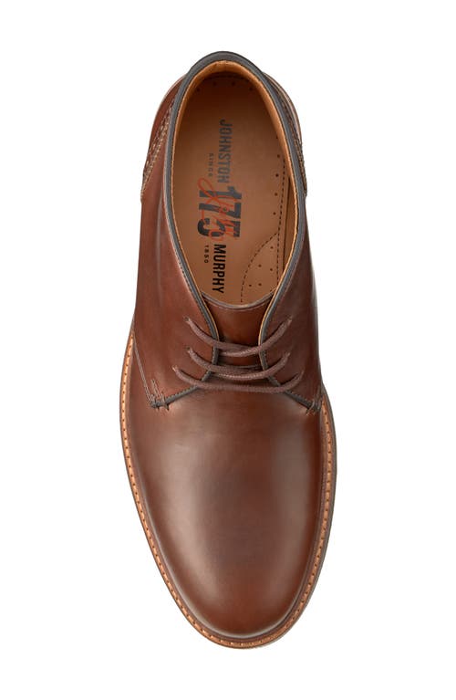 Johnston & Murphy Calder Mens Cushioned Footbed Faux Leather Chukka Boots In Brown