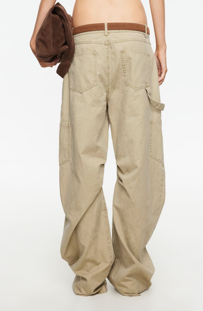 LIONESS Miami Vice Low Rise Carpenter Pants, Alternate, color, Tan