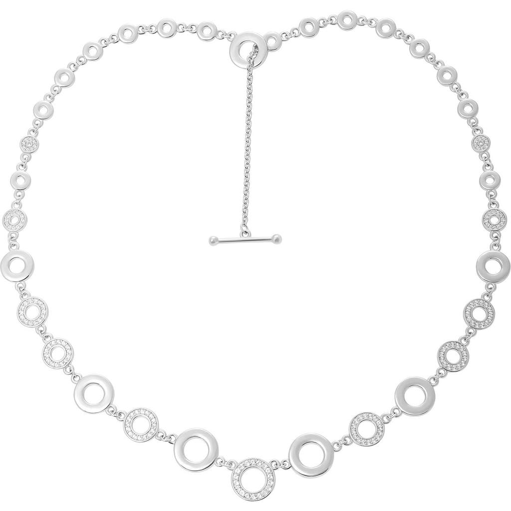 Lucy Quartermaine Art Deco Halo Necklace in Sterling Silver  product