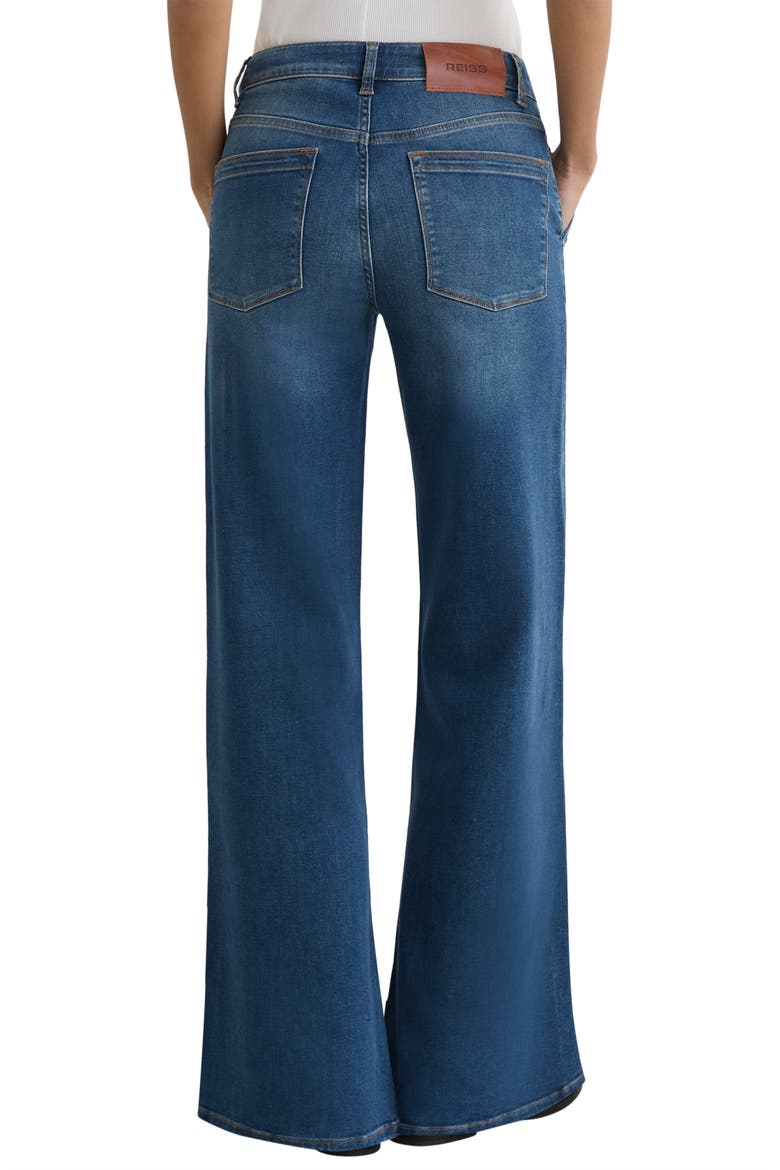 Addie Wide Leg Jeans, Alternate, color, MID BLUE